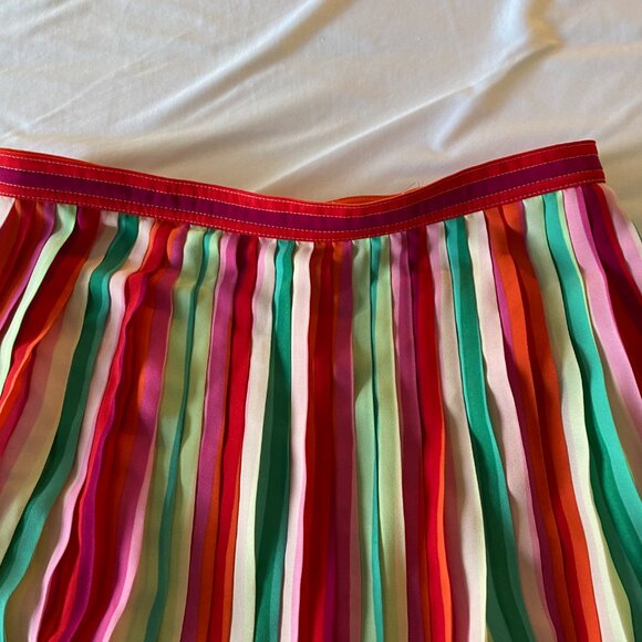 J. Crew Sunburst Skirt pleated midi in watermelon - Picture 1 of 11